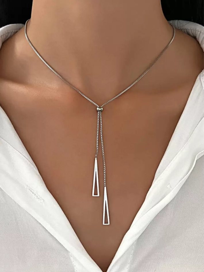 Minimalist Drop Pendant Necklace