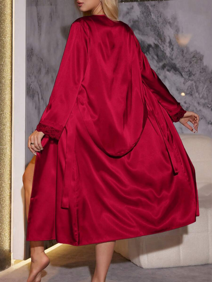 Luxury Satin Lace Nightwear Set