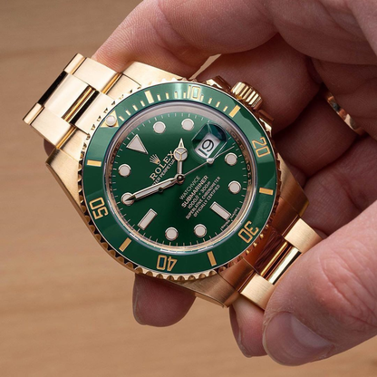Submariner  Ro. Green Gold 116610lv 40mm Steel