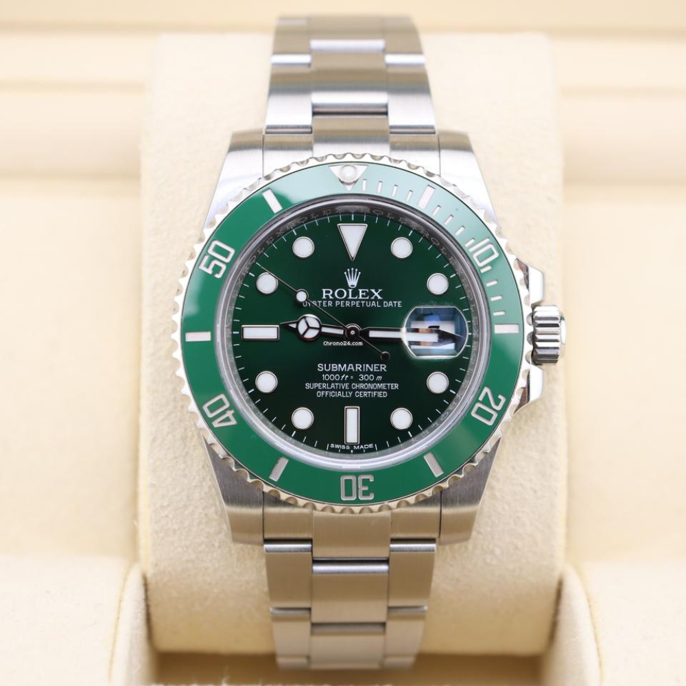 Submariner  Ro. Green 116610lv 40mm Steel