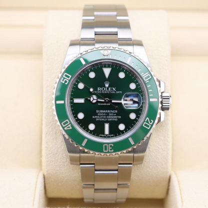 Submariner  Ro. Green 116610lv 40mm Steel